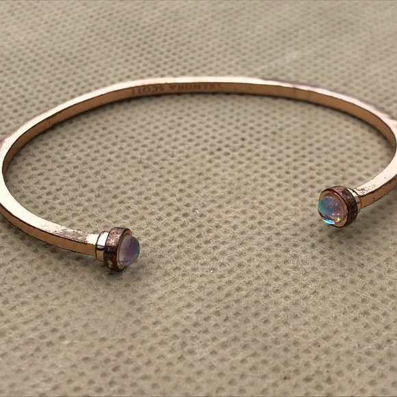 Kendra Scott Bracelet cuff antique gold Tone Thin - Picture 2 of 13